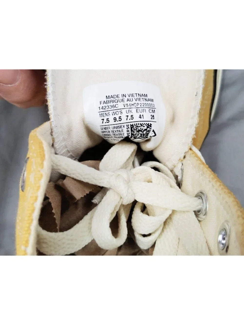 Converse Chuck 70 142336C Sunflower Yellow High Top Mens 7.5 Womens 9.5